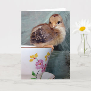 Tarjeta Una chica adorable en una taza de té por Angelands