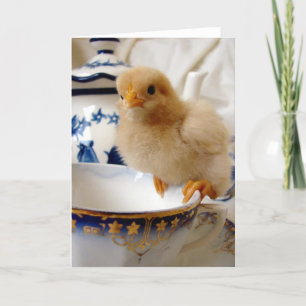 Tarjeta Una chica en una taza de té por Angelandspot
