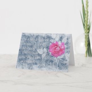 Tarjeta Una cita de Albert Camus