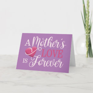 Tarjeta Una cita del amor de una madre es para siempre   T