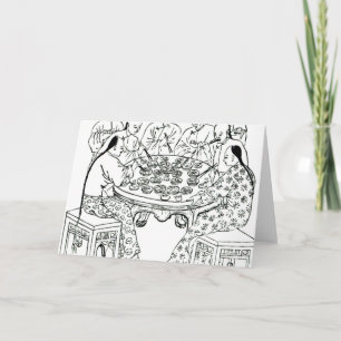 Tarjeta Una comida amistosa