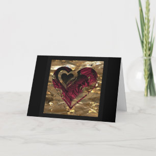 Tarjeta Una "cosa de oro del amor " *