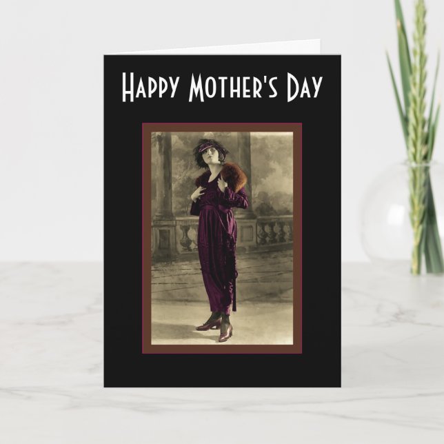 Tarjeta Una dama tonta (Anverso)