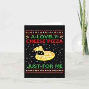 Tarjeta Una Deliciosa Pizza de Queso Sola Divertido Kevin 