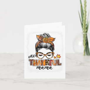 Tarjeta Una desordenada caída de Mama Messy Bun sale de ot