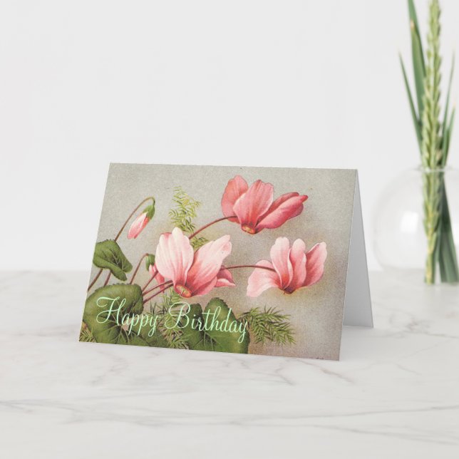 Tarjeta Una dulce carta de cumpleaños feliz (Anverso)