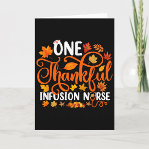 Tarjeta Una enfermera de infusión agradecida divertida oto