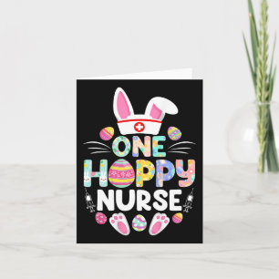Tarjeta Una enfermera divertida y divertida familia en el 