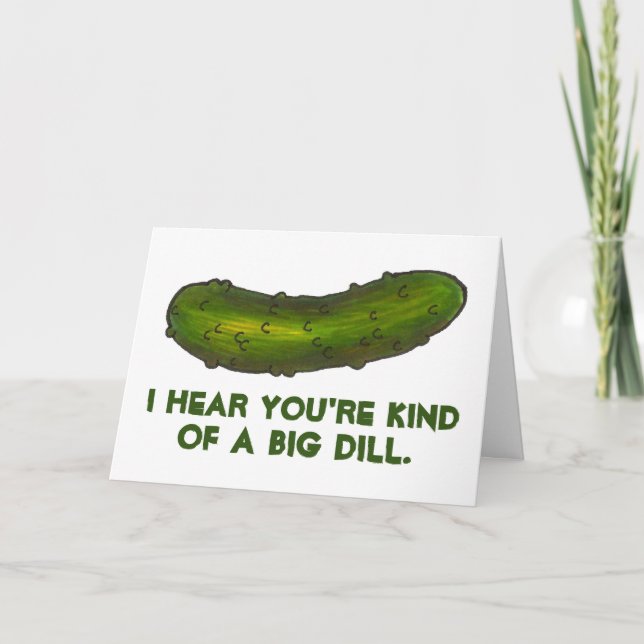 Tarjeta Una especie de "Big Dill" (Acuerdo) enhorabuena (Anverso)