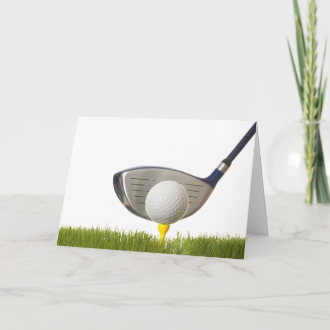 Tarjeta Una excelente carta de golf (Anverso)