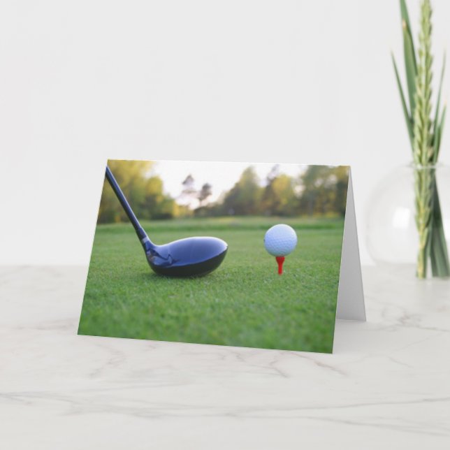 Tarjeta Una excelente carta de golf (Anverso)