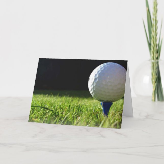 Tarjeta Una excelente carta de golf (Anverso)