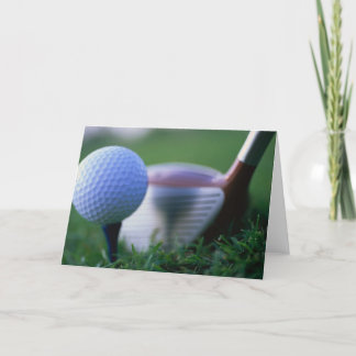 Tarjeta Una excelente carta de golf