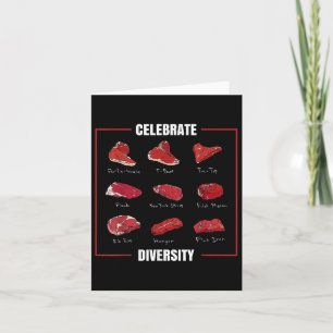 Tarjeta Una Falsa Carne De Robo Celebra Los Diversos Tipos