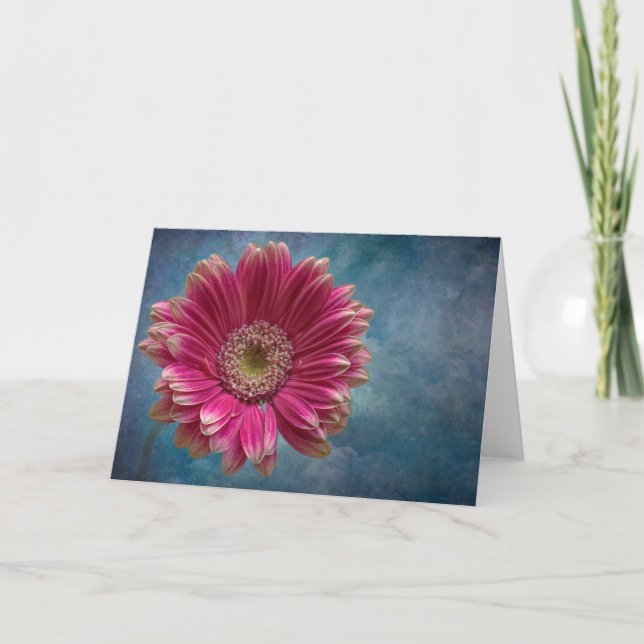 Tarjeta Una flor de Gerbera (Anverso)
