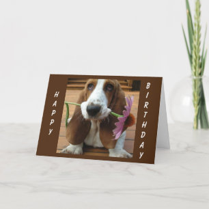 TARJETA **UNA FLORES PARA USTED** EN SU *CUMPLEAÑOS*