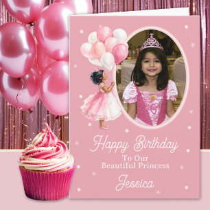 Tarjeta Una Foto Cumpleaños Princesa India/China