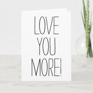 Tarjeta Una Fuente Simple Te Ama Más! Día de San Valentín