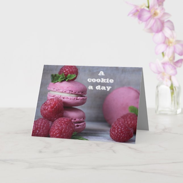 Tarjeta Una galleta al día (Orquídea)