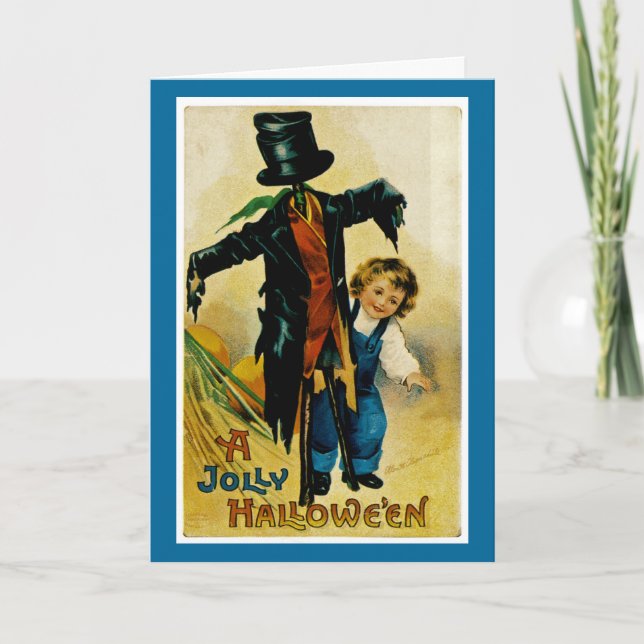 Tarjeta Una Halloween de alegría (Anverso)