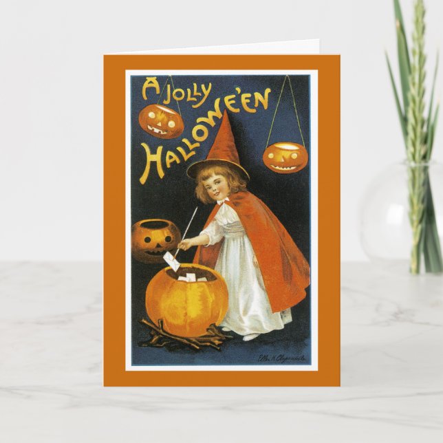 Tarjeta Una Halloween de alegría (Anverso)