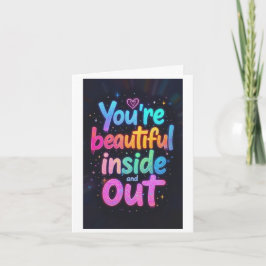 Tarjeta Una hermosa cita ideal para dar a cualquiera 