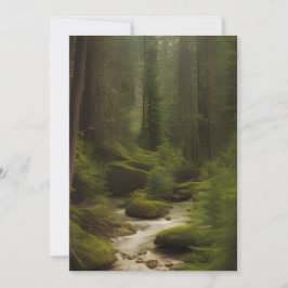 Tarjeta Una hermosa corriente forestal