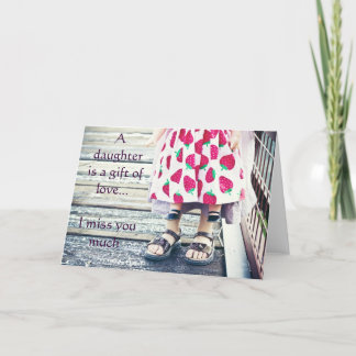 Tarjeta Una hija es un regalo de amor...