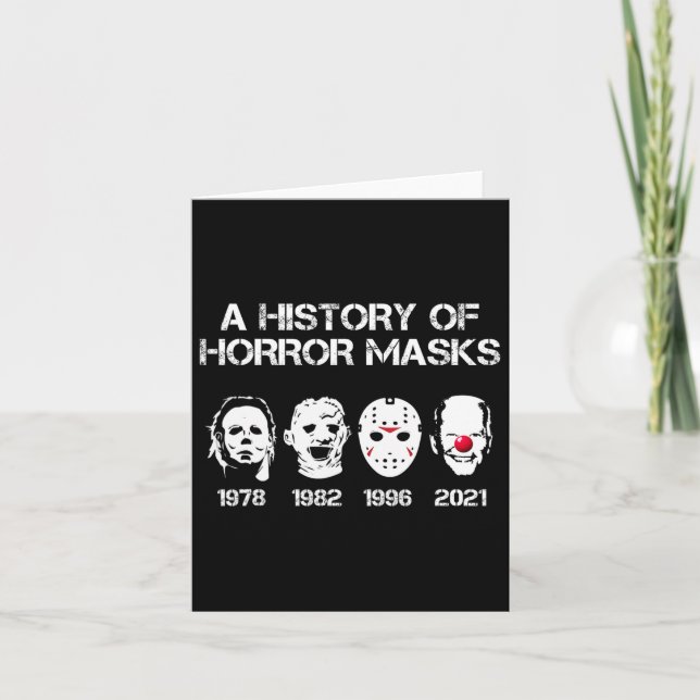 Tarjeta Una historia de horror mácula disfraz divertida de (Anverso)