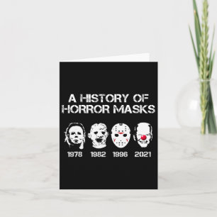 Tarjeta Una historia de horror mácula disfraz divertida de