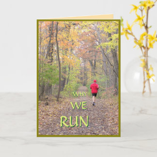 TARJETA "UNA HISTORIA DE POR QUÉ CORREMOS"/CORRIENDO POR U