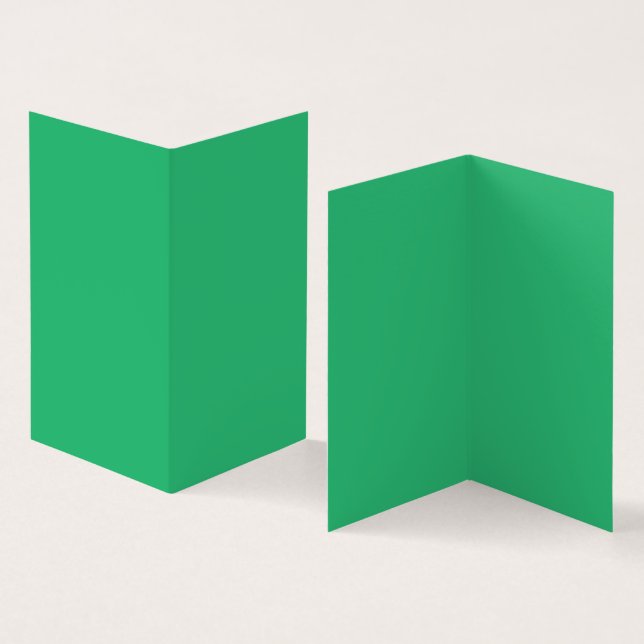 Tarjeta Una hoja verde vibrante con venas destacadas y un  (Interior y exterior)