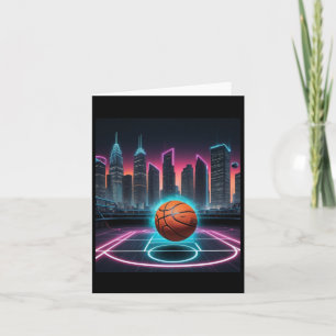Tarjeta Una imagen con tema de baloncesto que presenta una