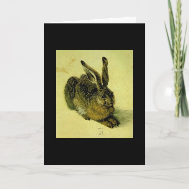 Tarjeta Una liebre joven (Anverso)