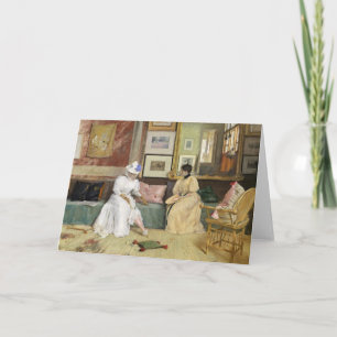 Tarjeta Una llamada amigable William Merritt Chase