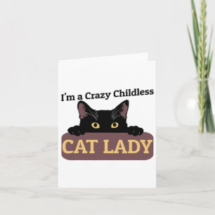 Tarjeta Una loca señora de gatos sin hijos Kamala Harris 2