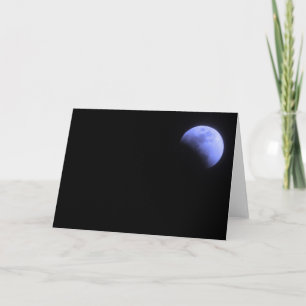 Tarjeta Una luna azul