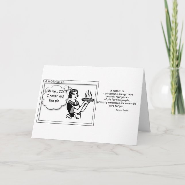 Tarjeta Una madre es… (Anverso)