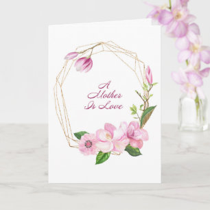 Tarjeta Una madre es el día del amor de la madre