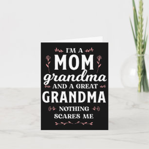 Tarjeta Una mamá abuela y bisabuela divertida día de las m