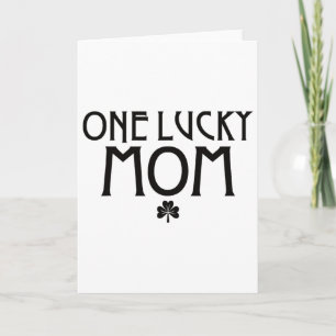 Tarjeta Una Mamá Afortunada Día de San Patricio