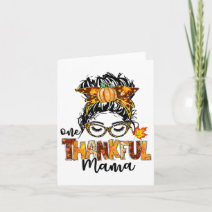 Tarjeta Una Mamá Agradecida Pelo Lío en el Pelo en Otoño G