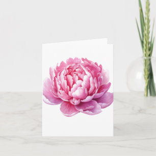Tarjeta Una mano dibujada en blanco