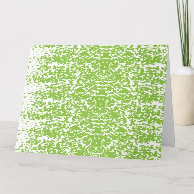 Tarjeta Una mesa de madera marrón sostiene una botella de  (Anverso)