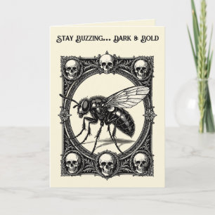 Tarjeta Una Mosca Monstruosa Masiva