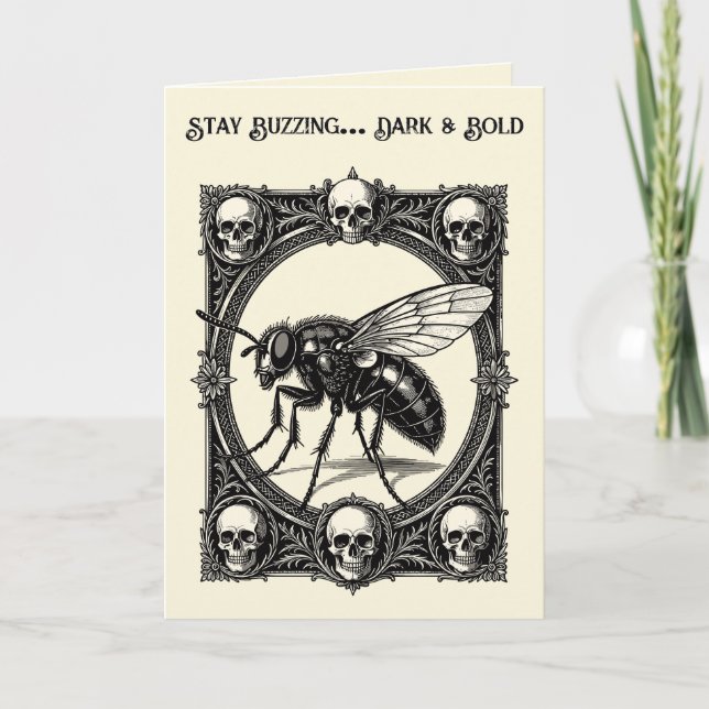 Tarjeta Una Mosca Monstruosa Masiva (Anverso)