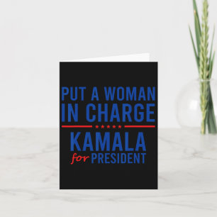 Tarjeta Una mujer a cargo de la política demócrata de Kama
