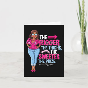 Tarjeta Una mujer negra afroamericana divertida