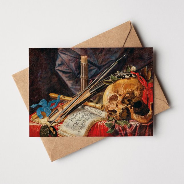 Tarjeta Una naturaleza muerta vanitas | Simon Renard de Sa (Subido por el creador)