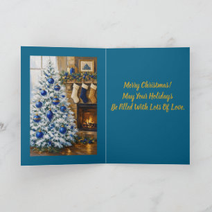 Tarjeta Una Navidad al Estilo Antiguo de Boston